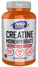 Creatine Monohydrate, 750mg - 240 vcaps - NOW Foods