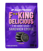 Fitking Delicious Sandwich Cookie, Cocoa - 200 grams - Allnutrition