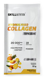 Hydrolysed Collagen Type I & III, Pineapple - 22 grams (1 serving) - Skill Nutrition