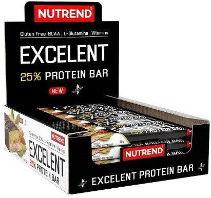 Excelent 25% Protein Bar, Dubai Chocolate - 18 x 85g - Nutrend