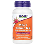 MK-7 Vitamin K-2, 300mcg Extra Strength - 120 vcaps - NOW Foods