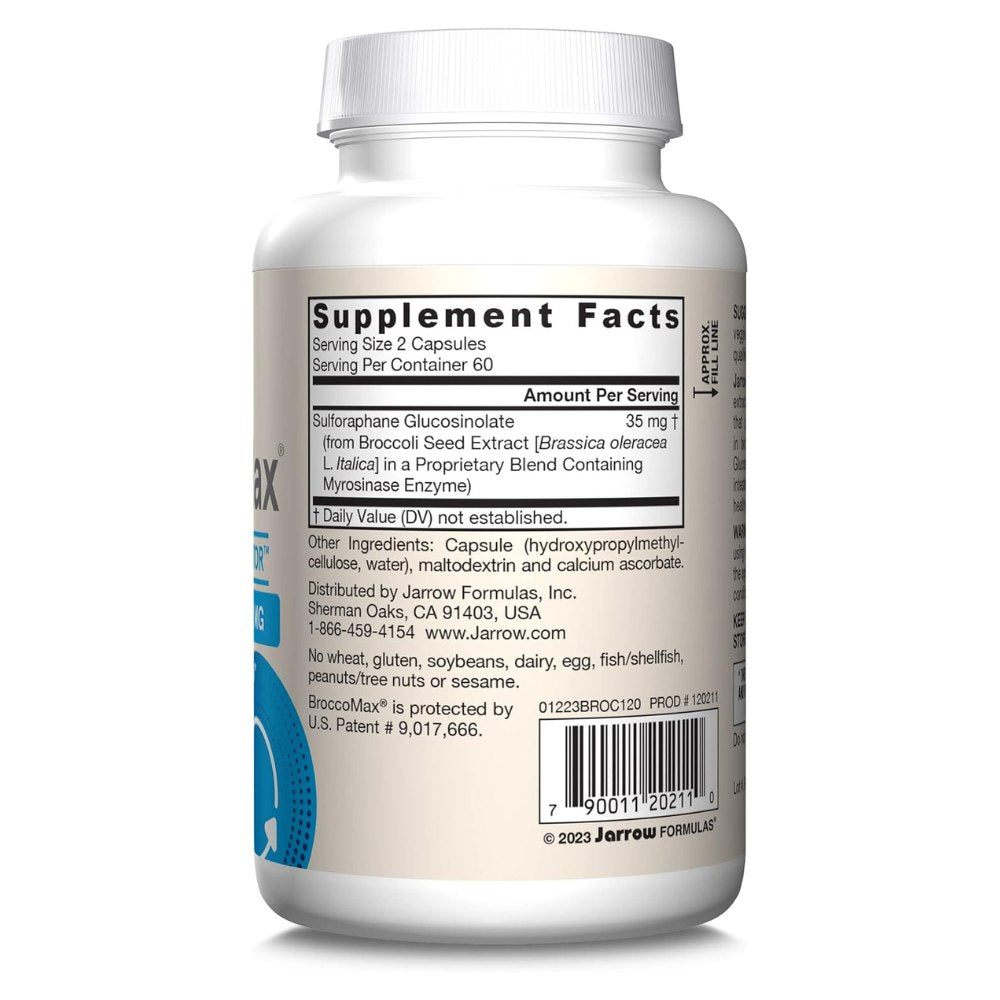 Jarrow Formulas BroccoMax (Sulforaphane glucosinolate) 35 mg - 120 kapsulių - Magnis.lt
