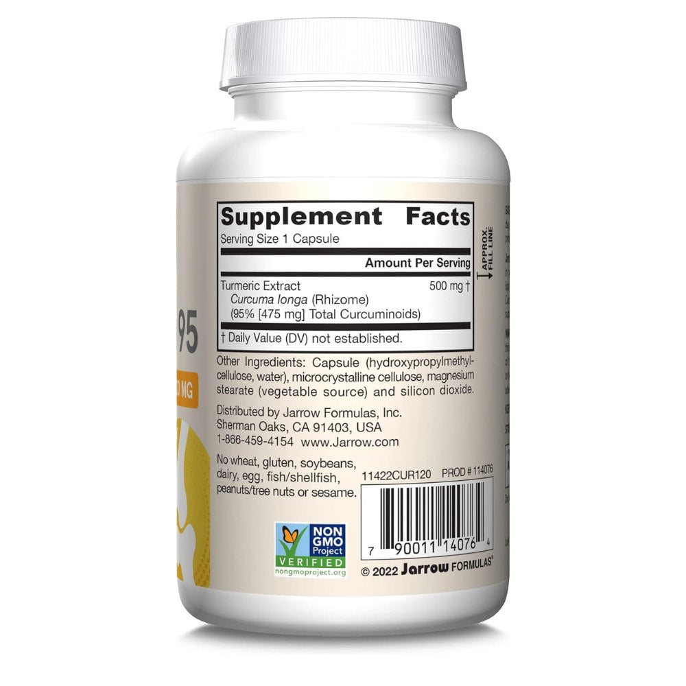 Jarrow Formulas ciberžolė 500 mg - 120 kapsulių - Magnis.lt