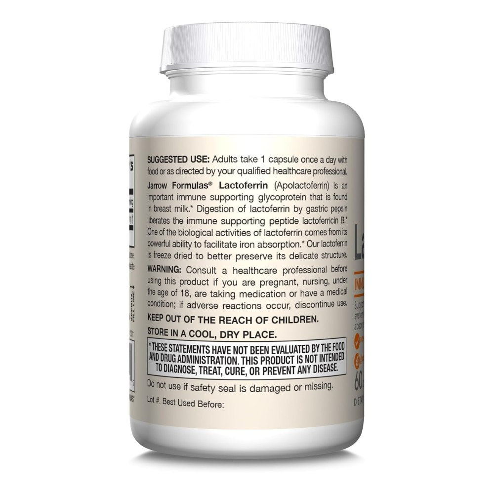Jarrow Formulas Laktoferinas 250 mg - 60 kapsulių