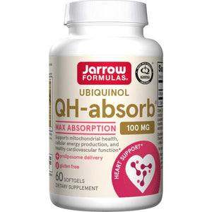 Jarrow Formulas Ubichinolis QH-absorb (Ubichinolis) 100 mg - 120 kapsulių