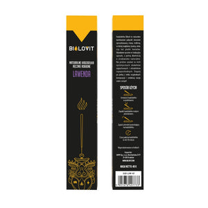 Bilovit natūralios aromatinės smilkalų lazdelės Lavender - 40 g