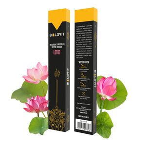Bilovit natūralios aromatinės smilkalų lazdelės Lotus - 40 g