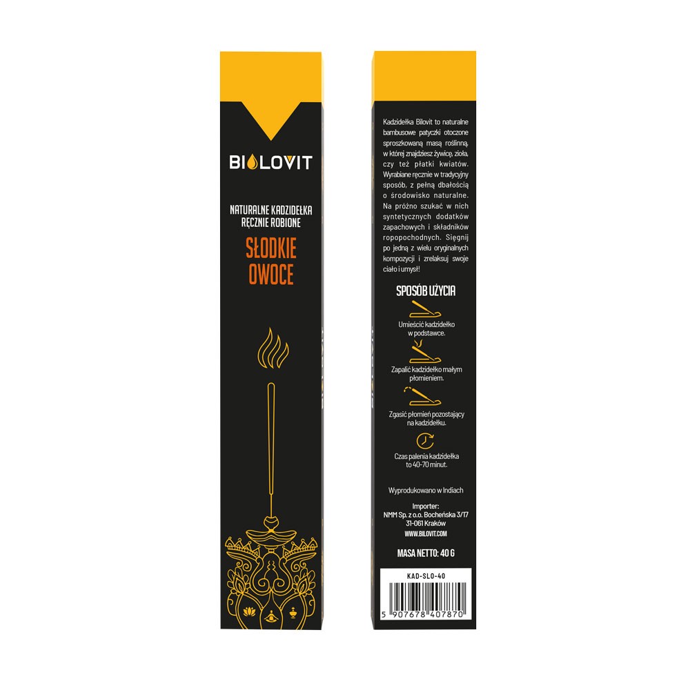 Bilovit natūralūs aromatiniai smilkalai Sweet Fruits - 40 g
