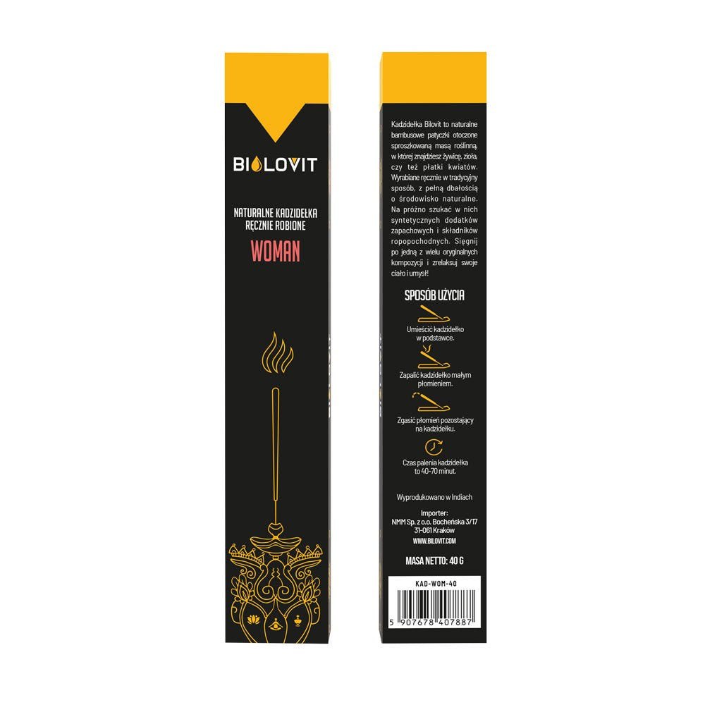 Bilovit natūralūs aromatiniai smilkalai Moteris - 40 g