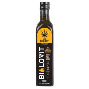Bilovit Šalto spaudimo kanapių aliejus - 500 ml - Magnis.lt