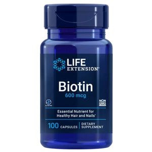 Life Extension biotinas 600 mg - 100 kapsulių - Magnis.lt