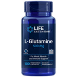 Life Extension L-glutaminas 500 mg - 100 kapsulių