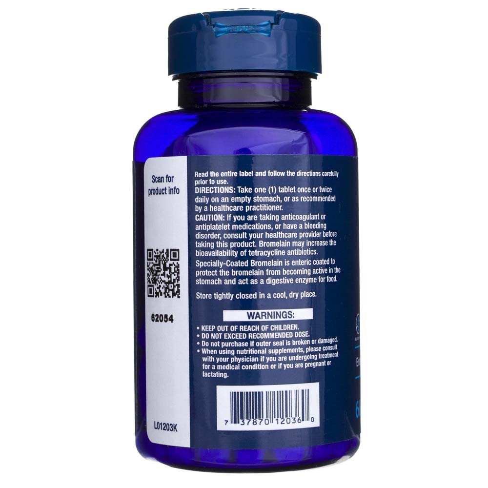 Life Extension specialiai dengtas bromelainas 500 mg - 60 tablečių
