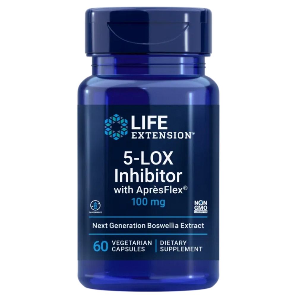 Life Extension 5-LOX inhibitorius su AprèsFlex® 100 mg - 60 kapsulių
