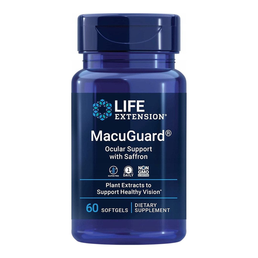 Life Extension MacuGuard® akių apsaugos priemonė su astaksantinu - 60 minkštųjų gelių