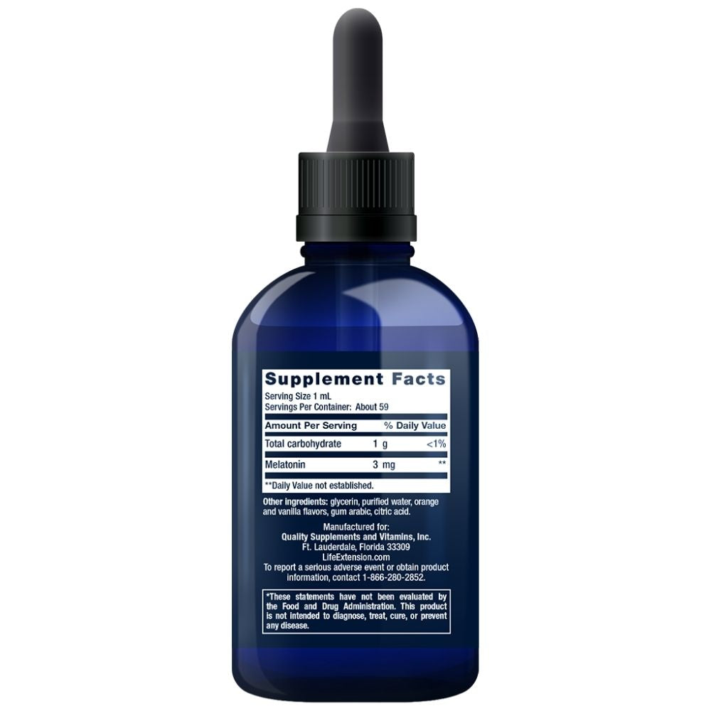 Life Extension greitai veikiantis skystas melatoninas - 59 ml - Magnis.lt
