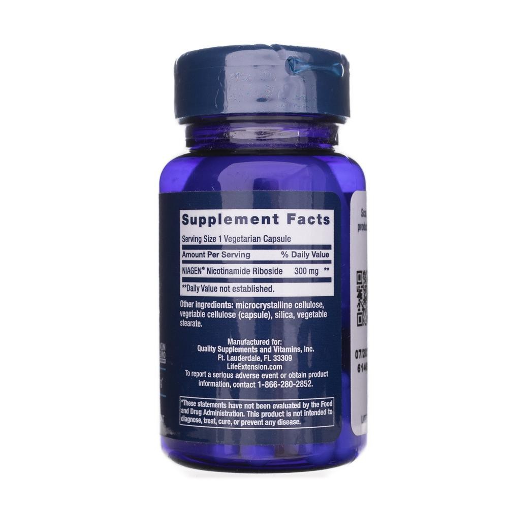 Life Extension NAD+ Cell Regenerator 300 mg - 30 kapsulių - Magnis.lt