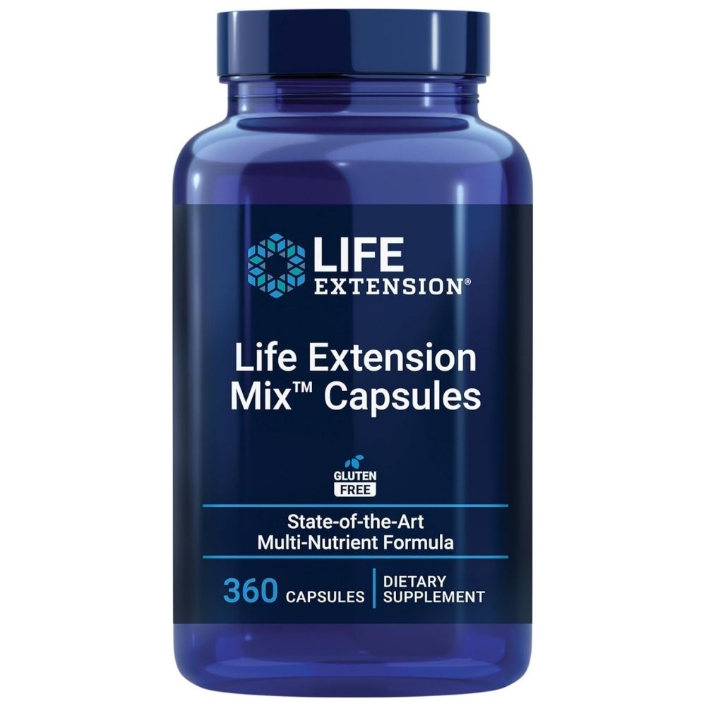 Life Extension Mix Capsules, vitaminų, mineralų, daržovių ir vaisių kompleksas - 360 kapsulių