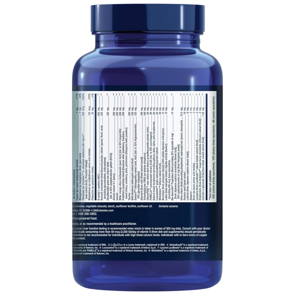Life Extension Mix Capsules, vitaminų, mineralų, daržovių ir vaisių kompleksas - 360 kapsulių