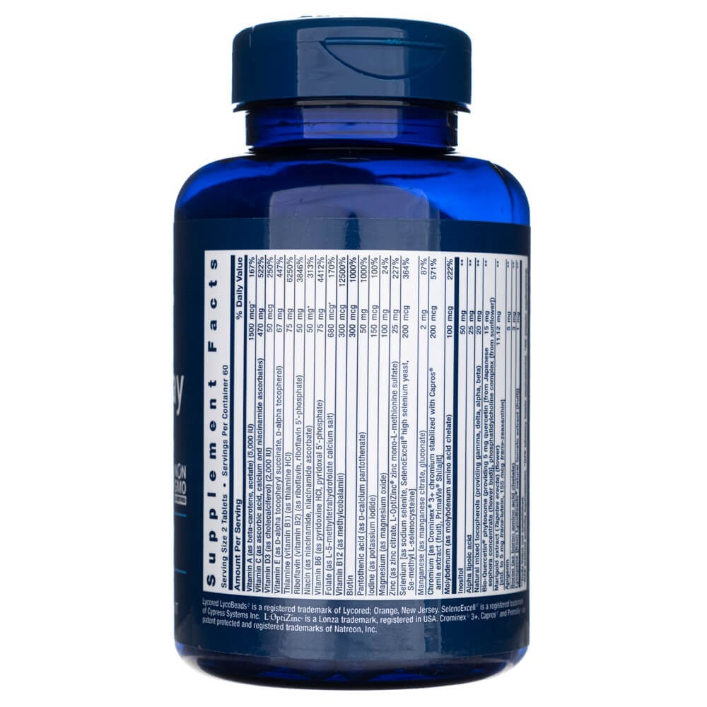 Life Extension Dviejų dienų multivitaminas - 120 tablečių - Magnis.lt