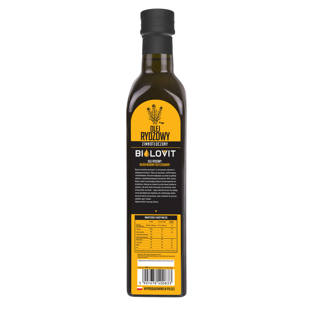 Bilovit šalto spaudimo kupranugarių aliejus - 500 ml - Magnis.lt