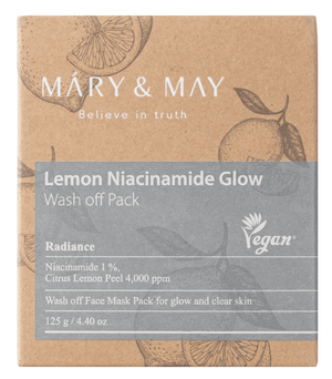 Mary&May šviesinanti molio kaukė Lemon Niacinamide Glow - 125 g