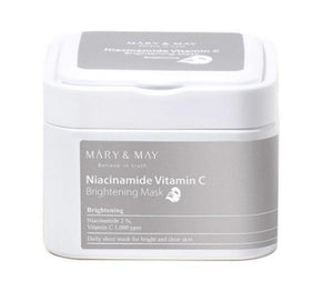 Mary&May skaistinamosios niacinamido ir vitamino C kaukės 30 vnt.