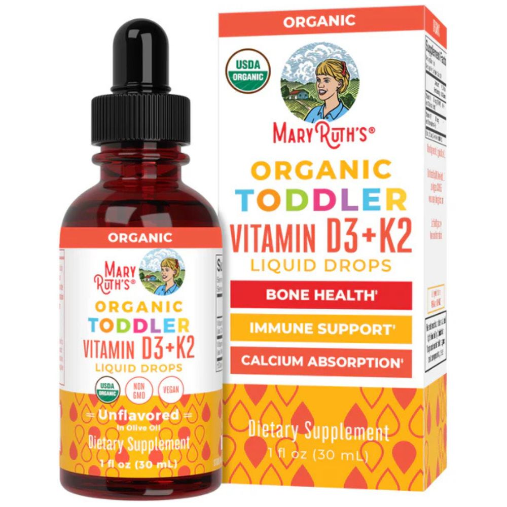 MaryRuth's Toddler vitamino D3+K2 lašai mažyliui - 30 ml