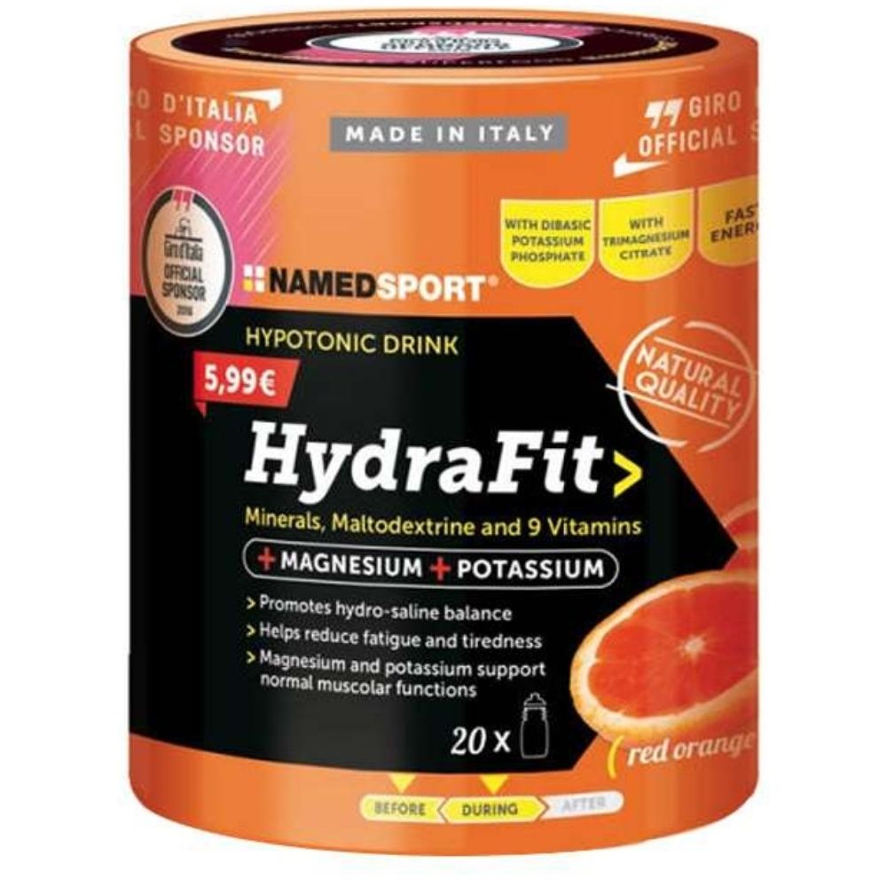 Namedsport HydraFit, Hipotoninis gėrimas, apelsinas - 400 g - Magnis.lt