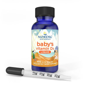 Nordic Naturals vitaminas D3 400 TV kūdikiams - 22,5 ml