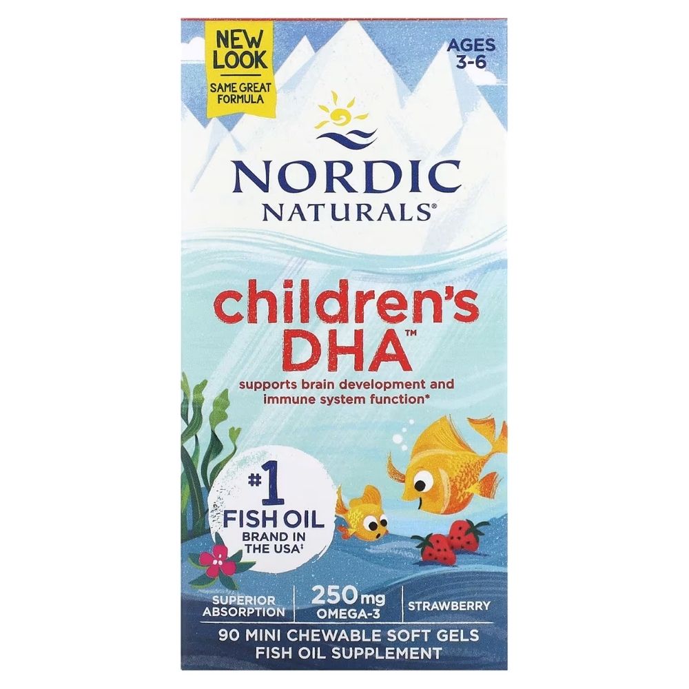 Nordic Naturals DHA 250 mg - 90 mini kapsulių vaikams