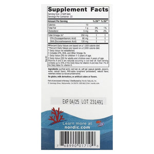 Nordic Naturals DHA 250 mg - 90 mini kapsulių vaikams