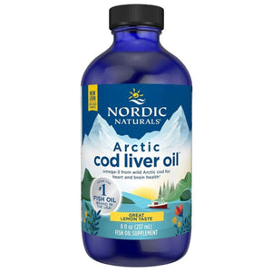 Nordic Naturals Arctic menkių kepenų aliejus citrina - 237 ml