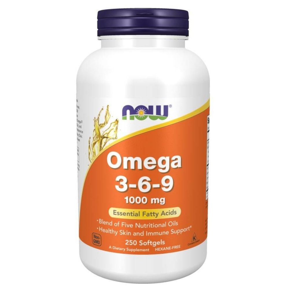 Now Foods Omega 3-6-9 1000 mg - 250 kapsulių