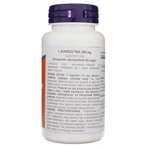 Now Foods L-karnozinas 500 mg - 50 kapsulių