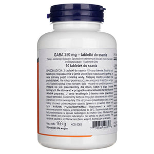 Now Foods GABA apelsinų skonio kramtomoji - 90 tablečių