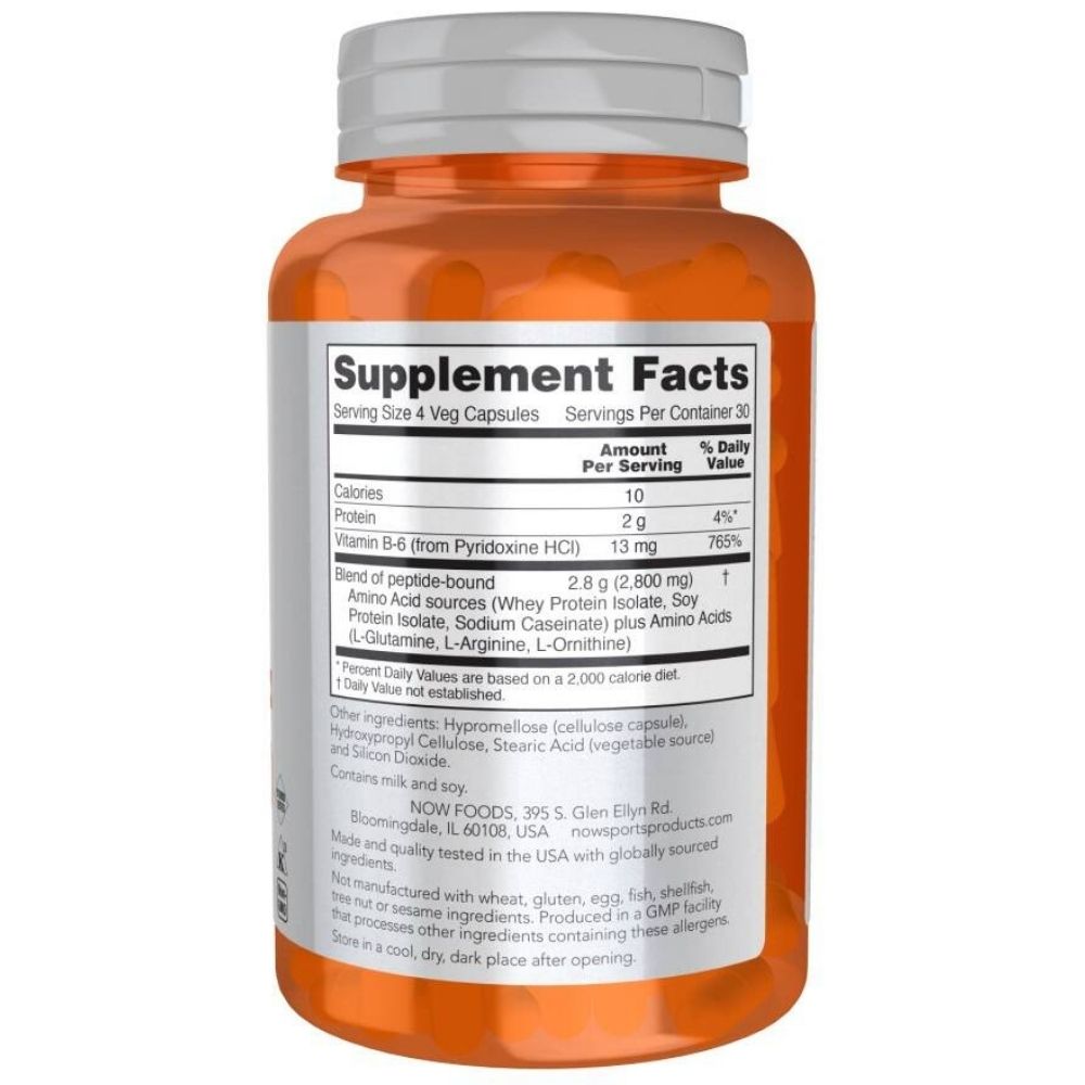 Now Foods Sports Amino Complete, Aminorūgščių kompleksas - 120 kapsulių