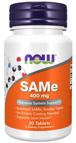 Now Foods SAMe (S-adenozil L-metioninas) 400 mg - 30 tablečių