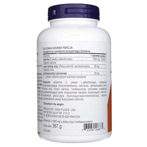 Now Foods vitaminas C-1000 su rožių klubais ir bioflavonoidais - 250 tablečių