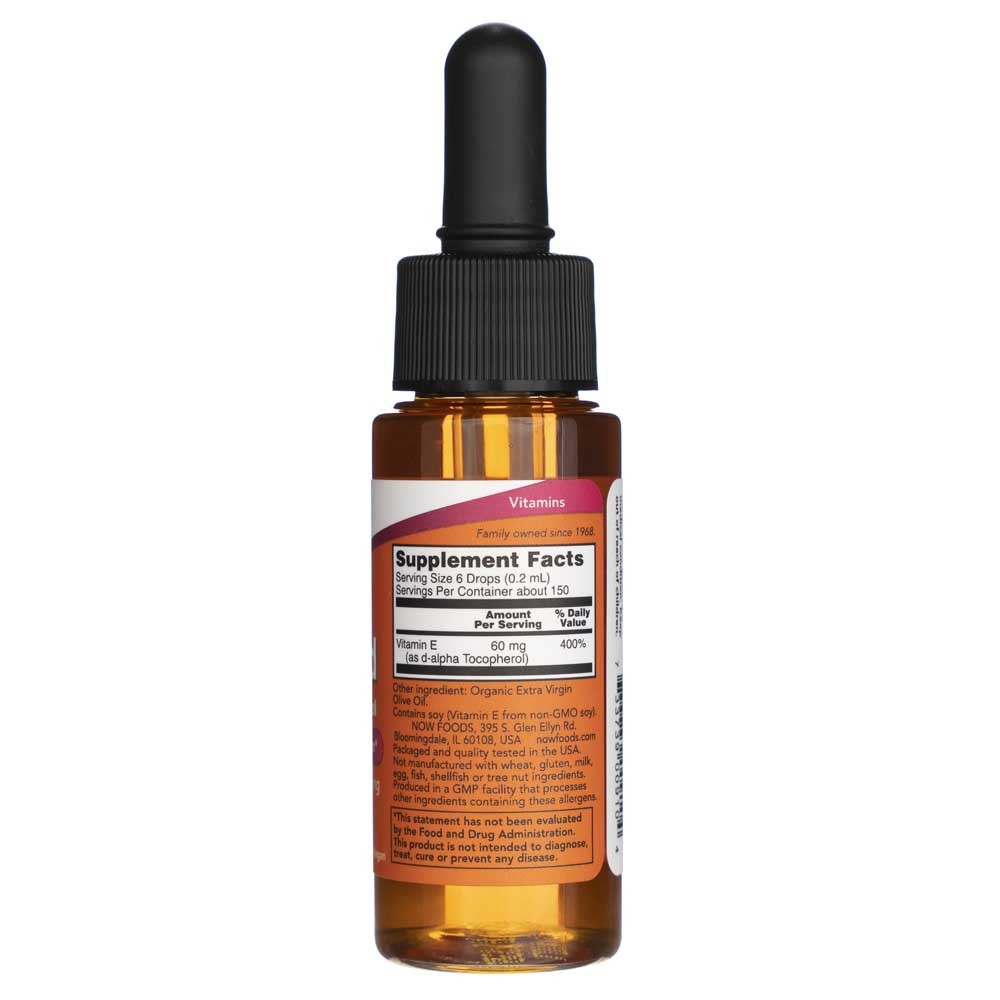 Now Foods vitaminas E skystas - 30 ml