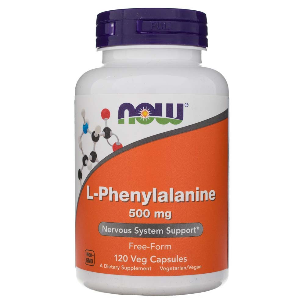 Now Foods L-fenilalaninas 500 mg - 120 kapsulių