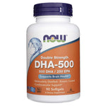 Now Foods DHA-500 dvigubo stiprumo - 90 minkštųjų kapsulių