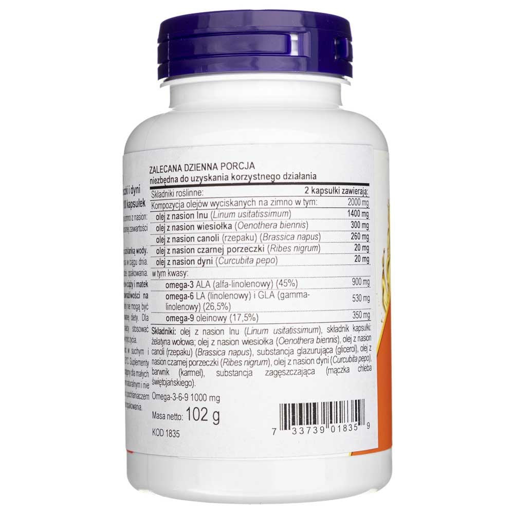 Now Foods Omega 3-6-9 1000 mg - 100 minkštųjų gelių - Magnis.lt