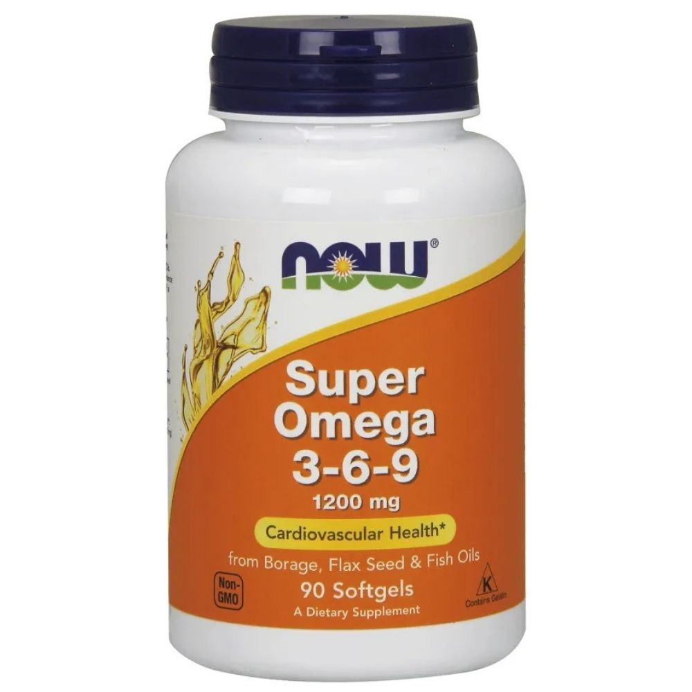 Now Foods Super Omega 3-6-9 1200 mg - 90 kapsulių