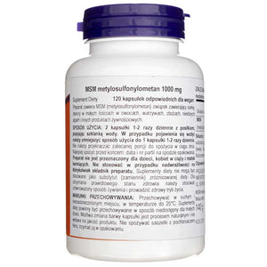 Now Foods MSM 1000 mg - 120 kapsulių - Magnis.lt