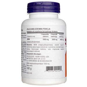 Now Foods MSM 1000 mg - 120 kapsulių - Magnis.lt