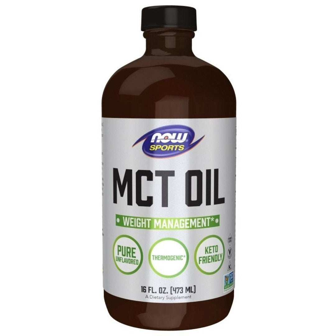 Now Foods bekvapis skystas MCT aliejus - 473 ml