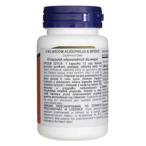 Now Foods Acidophilus ir Bifidus 8 milijardai CFU - 60 kapsulių