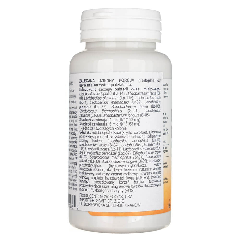 Now Foods Berry Dophilus Kids - 60 kramtomųjų tablečių - Magnis.lt