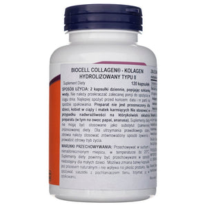 Now Foods BioCell Collagen® hidrolizuotas II tipo kolagenas - 120 kapsulių